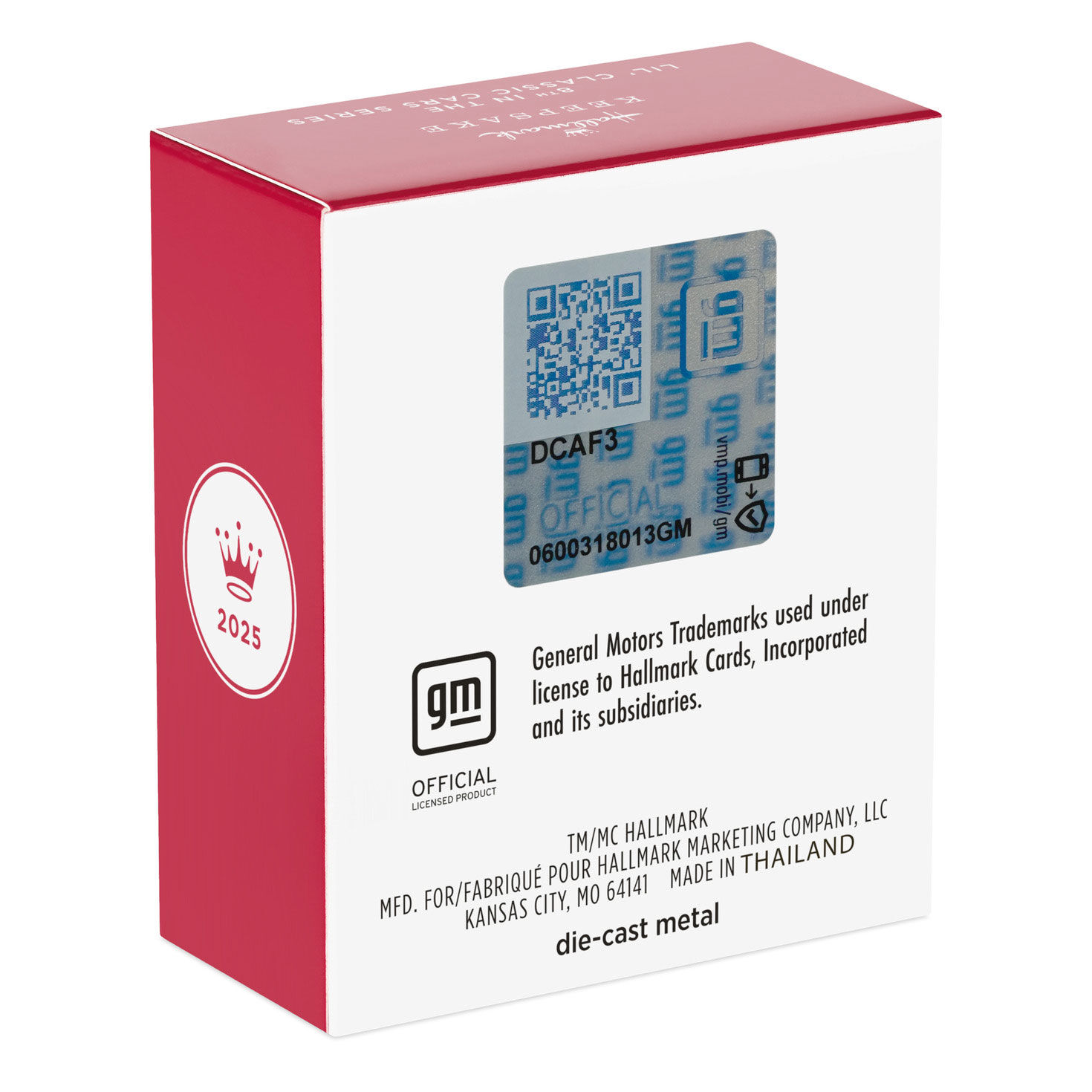 Blue Chevy Station Wagon Keepsake Ornament package back image number 8