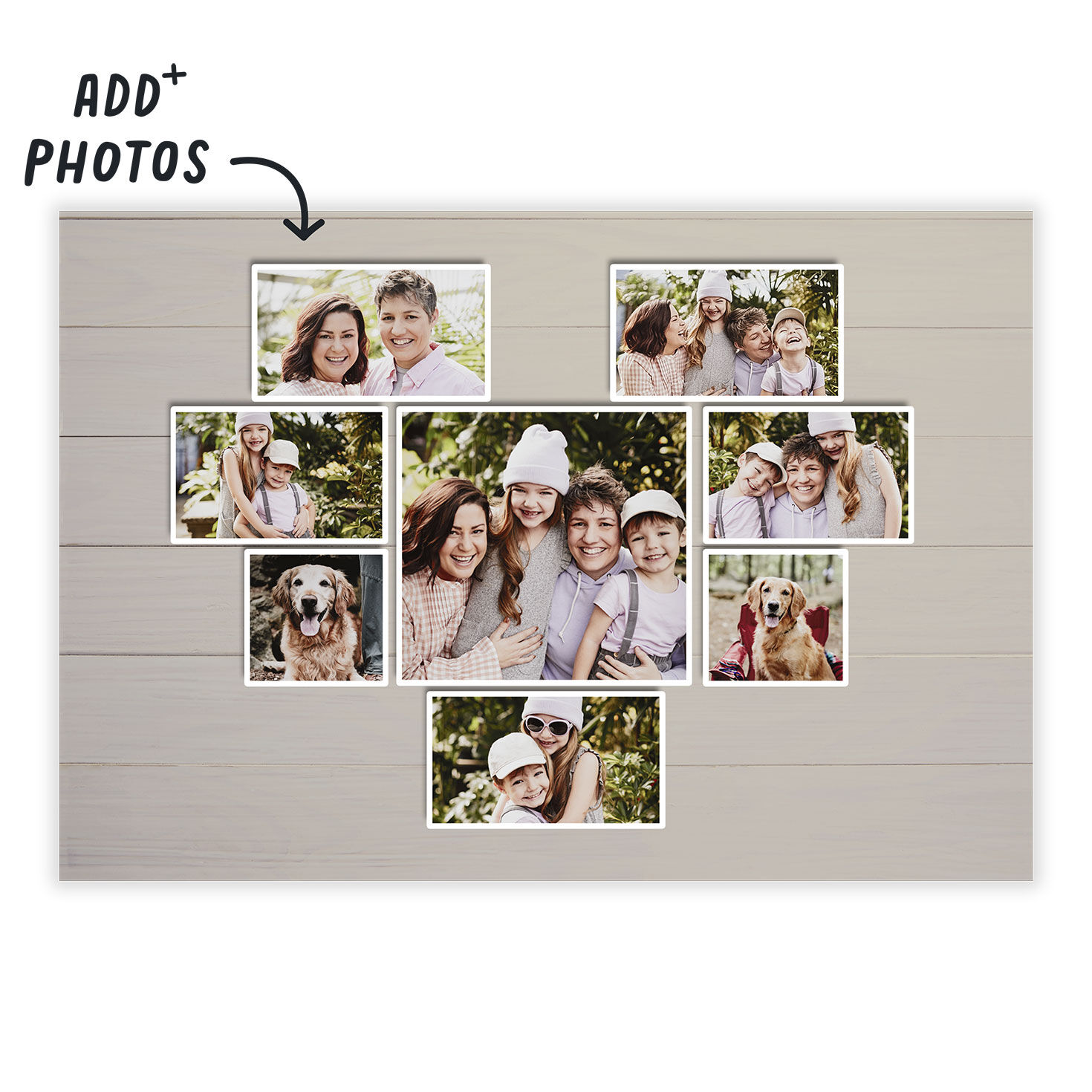 Personalized Heart-Shaped Photo Collage Photo Card  image number 2