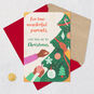 Hands Decorating Tree Mahogany Christmas Card Card Front with Envelope and Gold Seal image number 6
