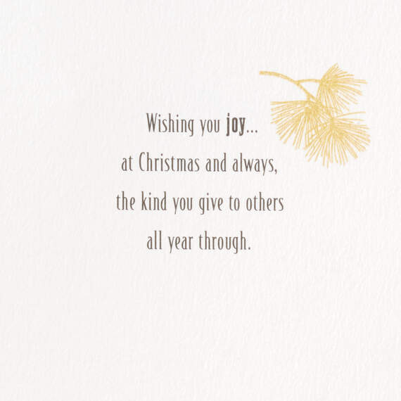 Love, Joy, Peace Christmas Card for Daughter and Her Husband, , large image number 3
