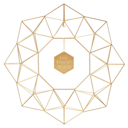 DaySpring Candace Cameron Bure Geometric Metal Wreath, 