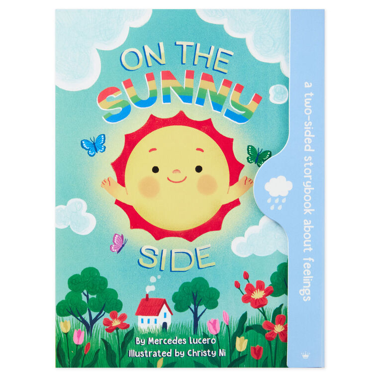 Kids' 2-Sided Sun and Cloud Storybook About Feelings Front image number 2