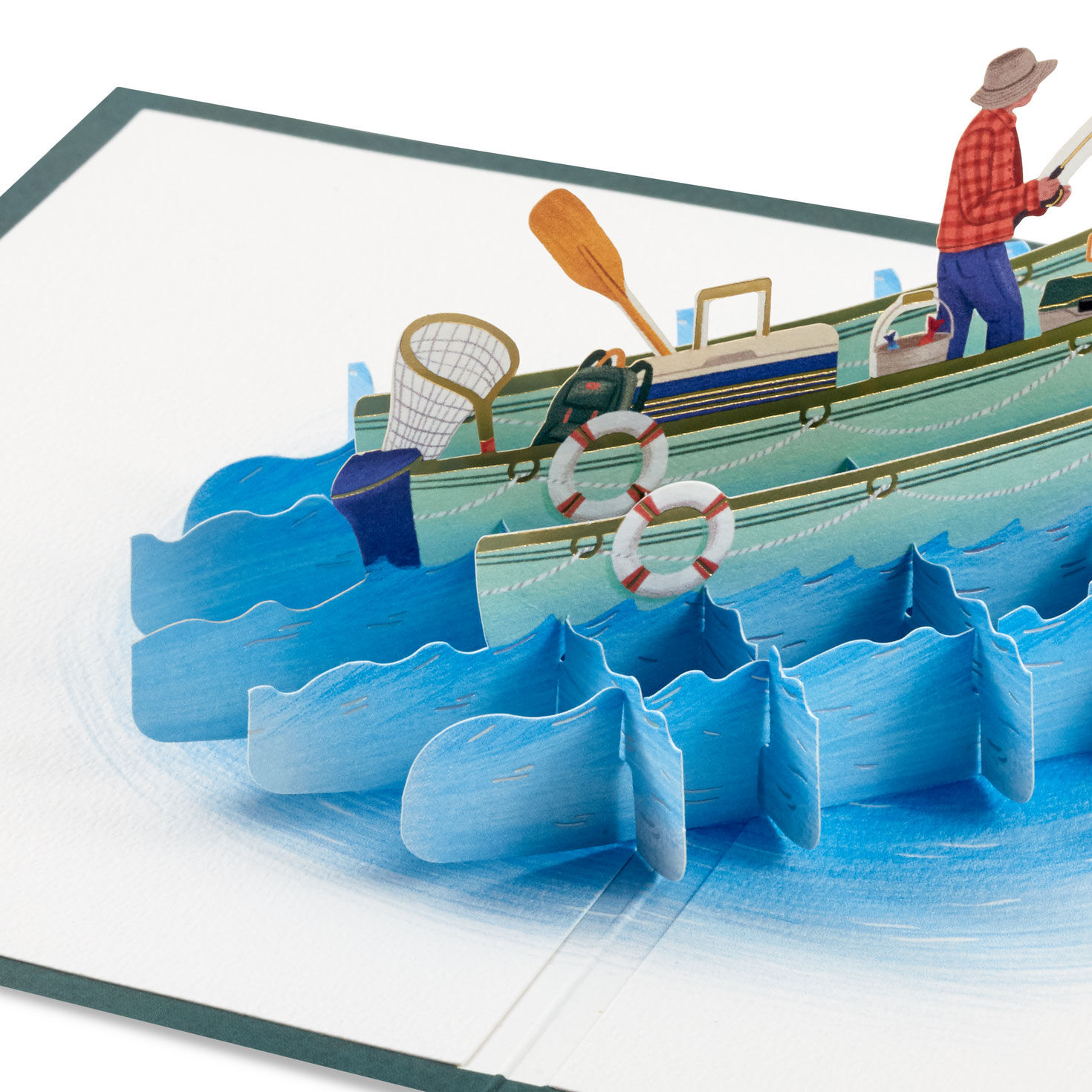 Fishing Boat Pop-up Birthday Card pop up detail image number 5