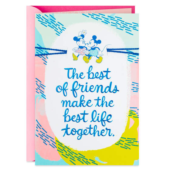 Disney Mickey and Minnie Holding Hands Love You Mother's Day Card for Wife
