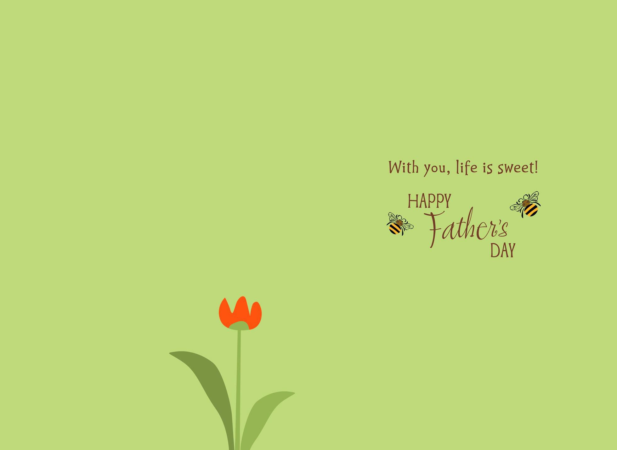 UNICEF Honeybee Father's Day Card for Husband