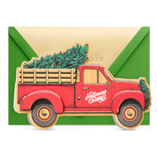 Hallmark Channel Red Truck The Things You Love Christmas Card, 