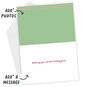 Mint Green Pink Red Lettering Photo Christmas Card Open Card with Envelope indicating personalization image number 4
