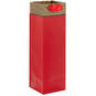 13" Red With Leopard Print Wine Bottle Gift Bag, , large image number 3