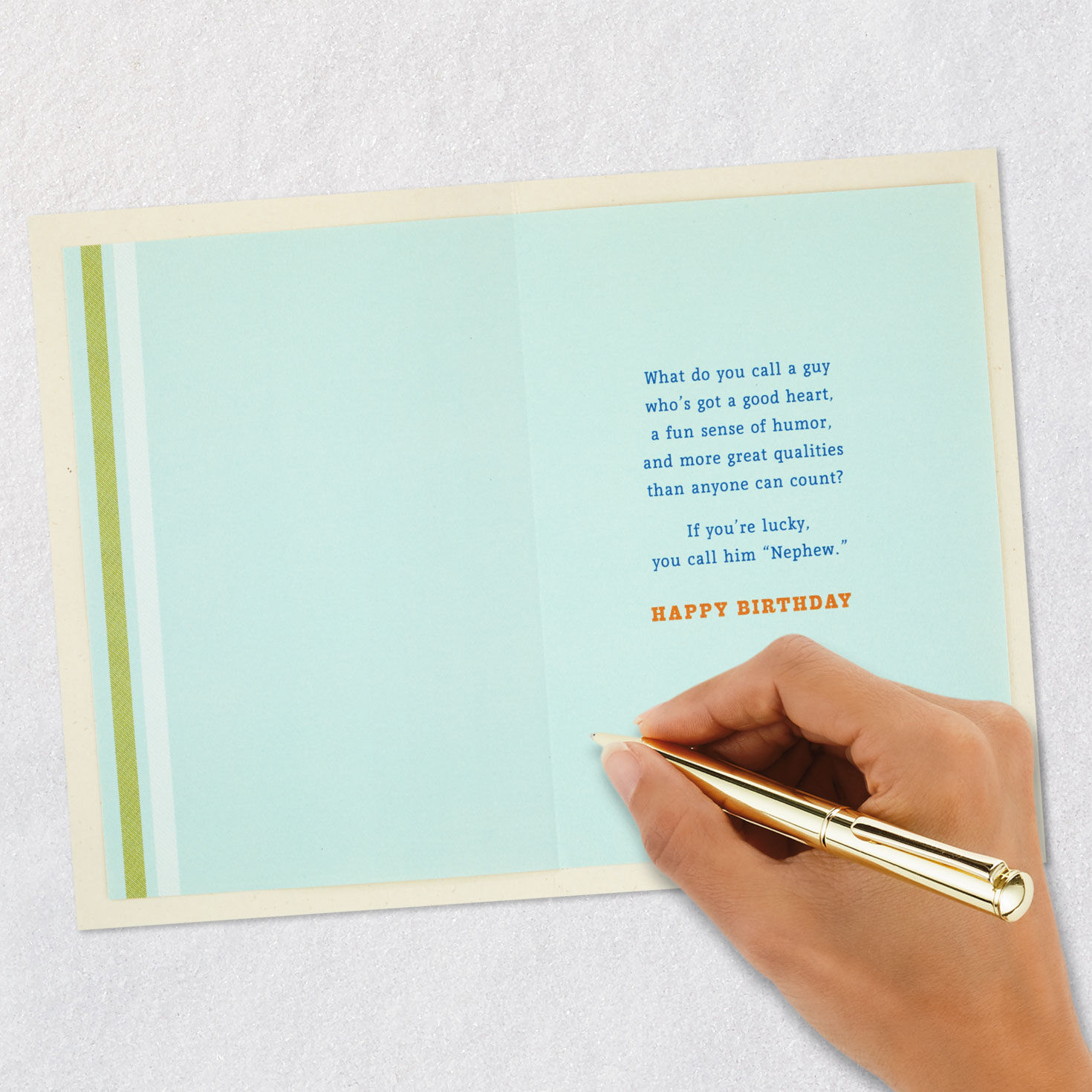 Bold Stylized Lettering Birthday Card for Nephew  image number 6