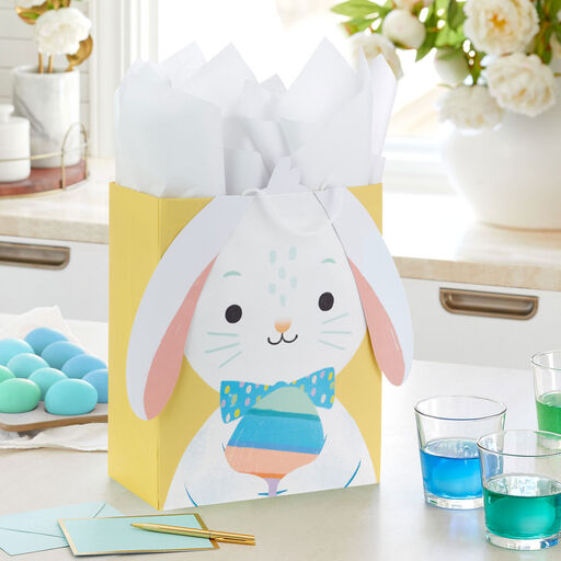 13" Lop-Eared Bunny Large Easter Gift Bag, 