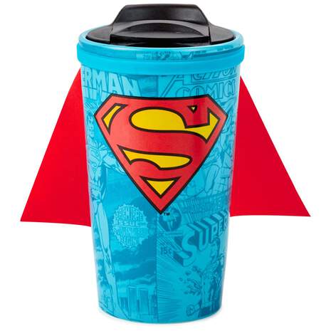 Superman™ Travel Mug With Cape, 10 oz., , large
