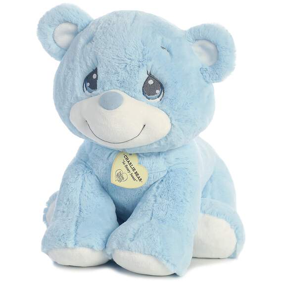 Precious Moments Blue Charlie Bear Stuffed Animal, 15", , large image number 3
