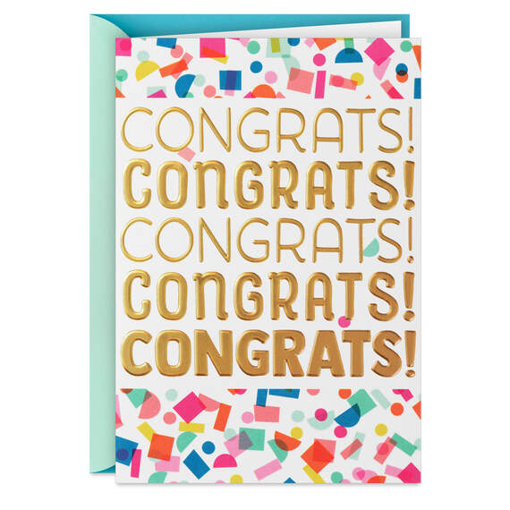 That's How It's Done Congratulations Card, , large image number 1