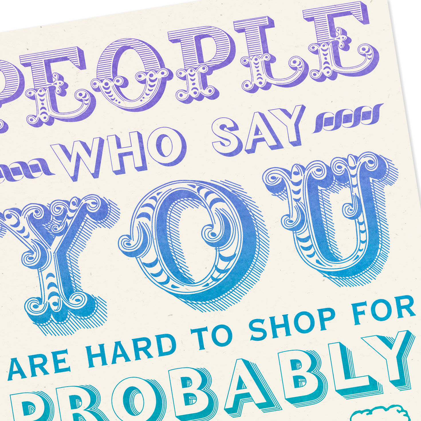 You're Hard to Shop For Funny Birthday Card, , large image number 4