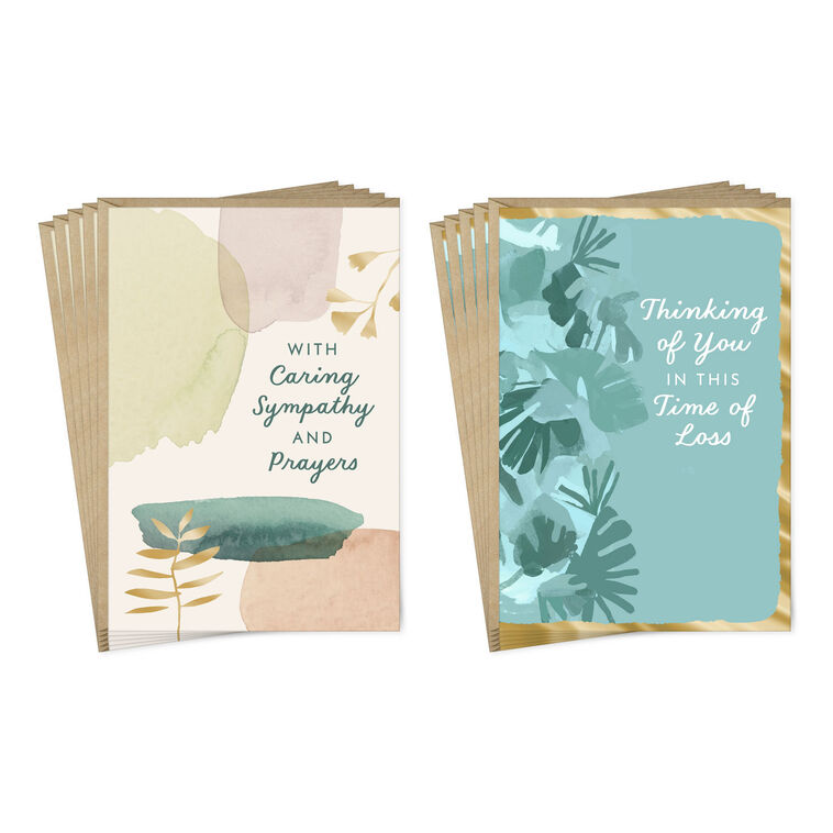 Abstract Nature Religious Sympathy Cards, Pack of 10