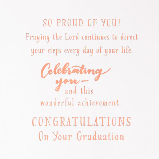 Follow the Lord Religious College Graduation Card, 