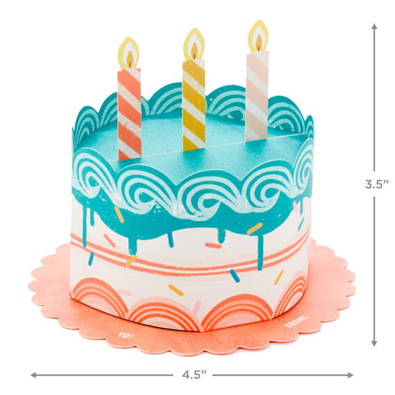 3D Pop-Up Birthday Cake Gift Trim, , large image number 3