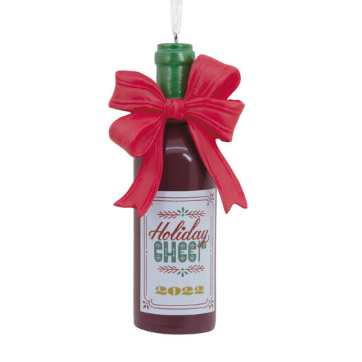 Holiday Cheer Wine Bottle 2022 Hallmark Ornament, 