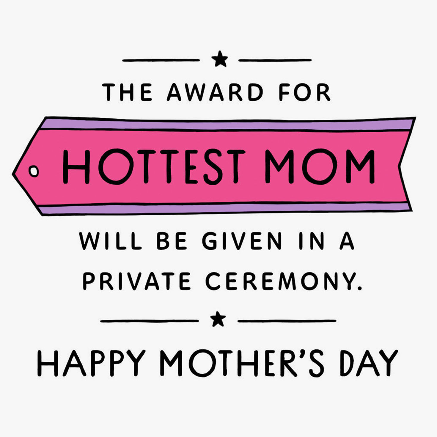 Hottest Mom Award Funny Mother's Day Card for Wife  image number 2