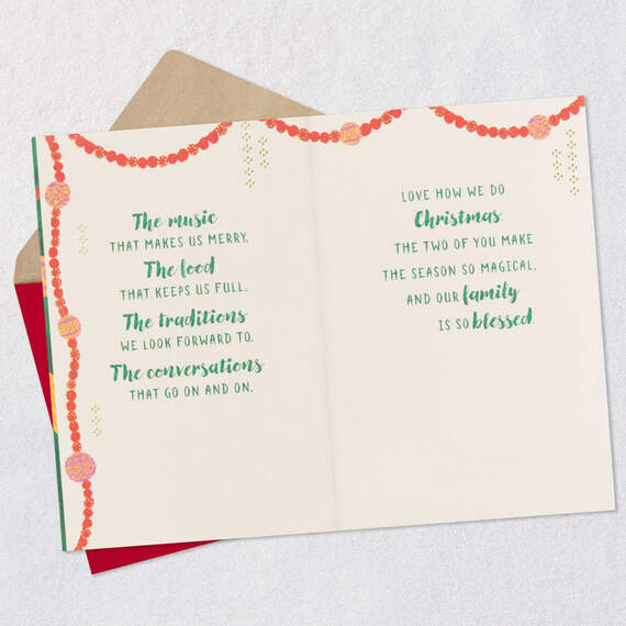 You Two Make the Season Magical Christmas Card for Parents, , large image number 4