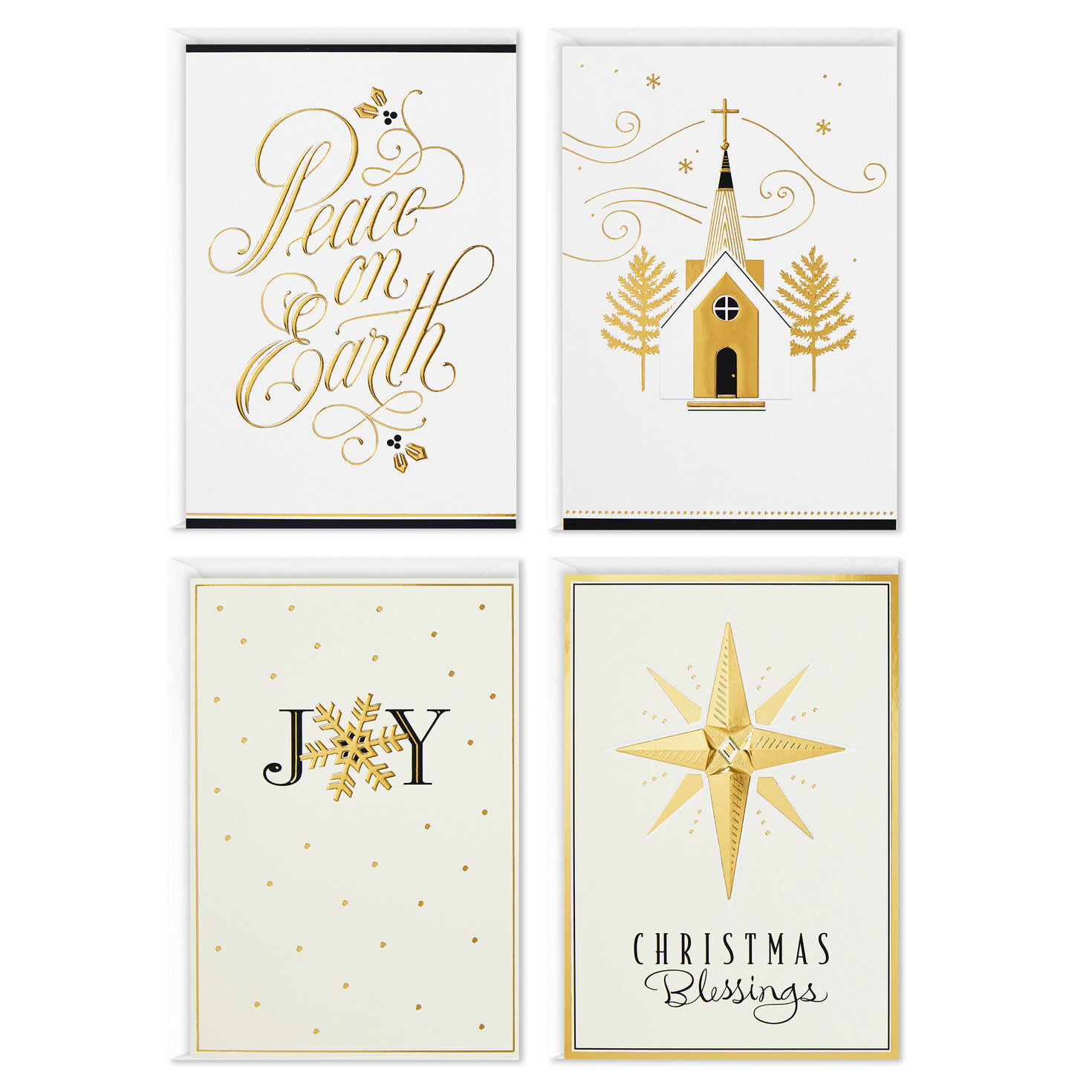 Peaceful Elegance Assorted Christmas Cards, Box of 24