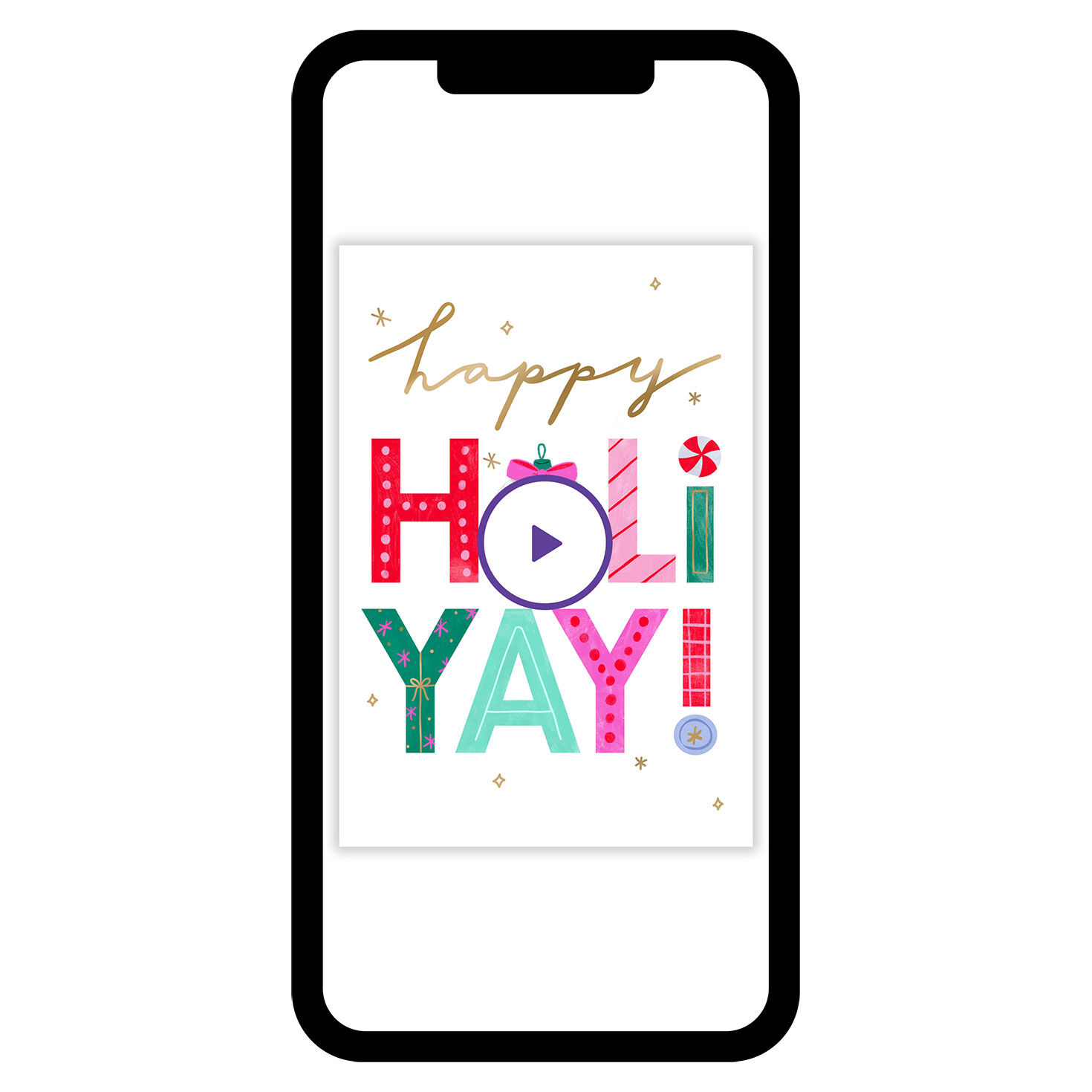 Fun Happy Holi-Yay Custom Holiday eCard