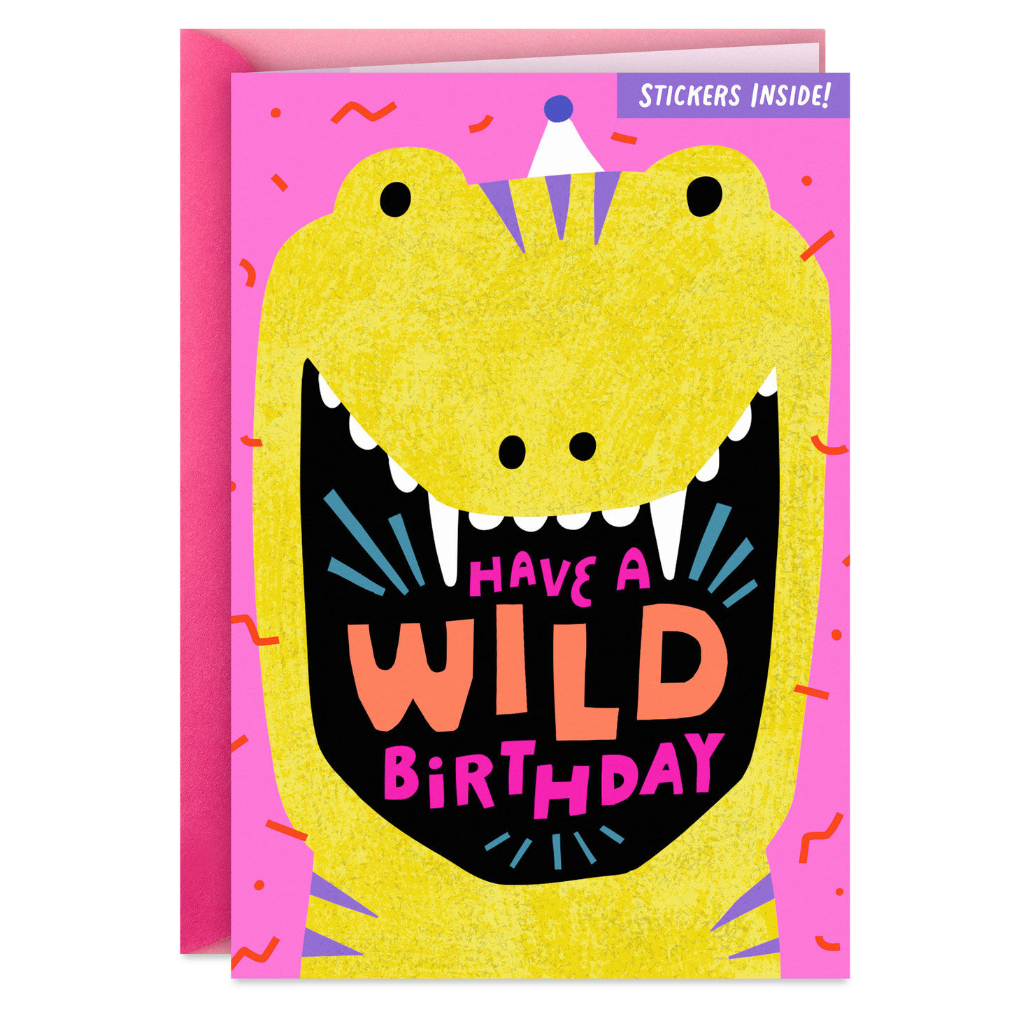 Dino-mite Kid Birthday Card With Stickers
