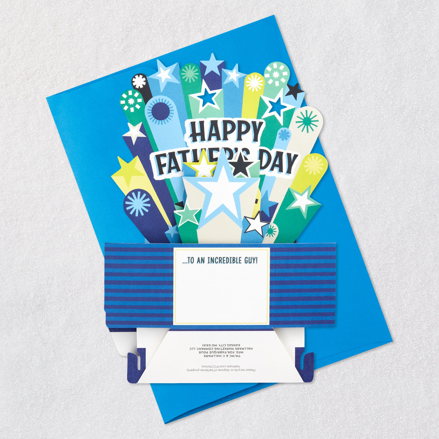 You're an Incredible Guy Musical 3D Pop-Up Father's Day Card With Light, , large image number 8