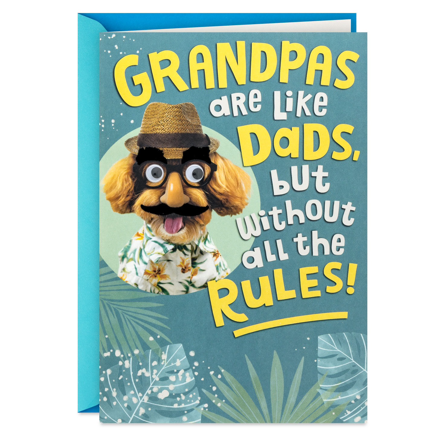 Like a Dad But Without All the Rules Funny Father's Day Card for Grandpa