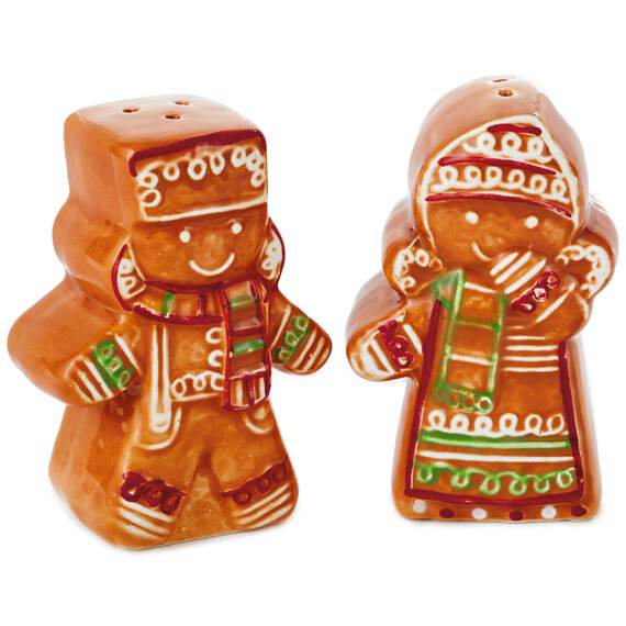Gingerbread Cookie Salt and Pepper Shakers, Set of 2, , large image number 1
