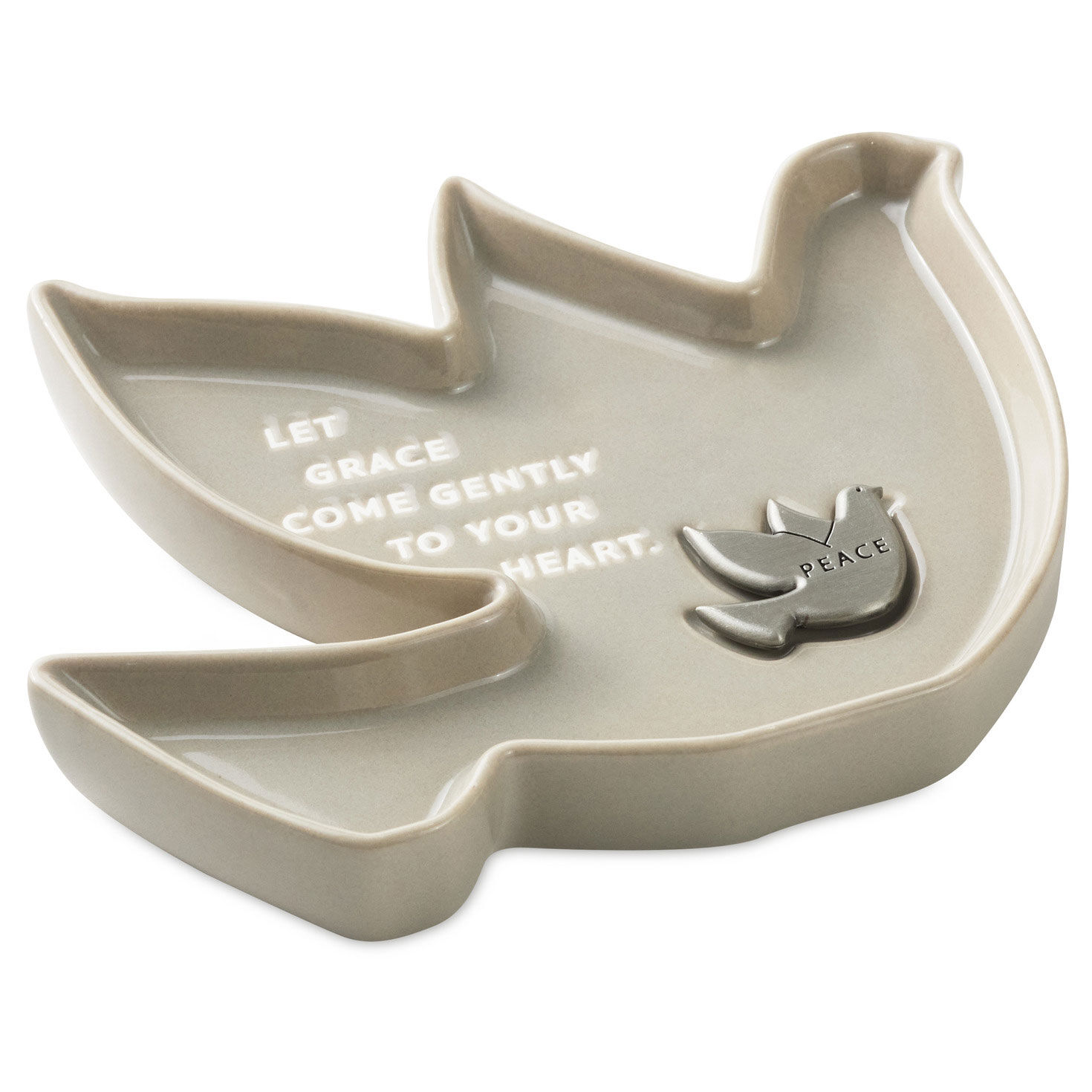 Dove-Shaped Trinket Dish With Token
