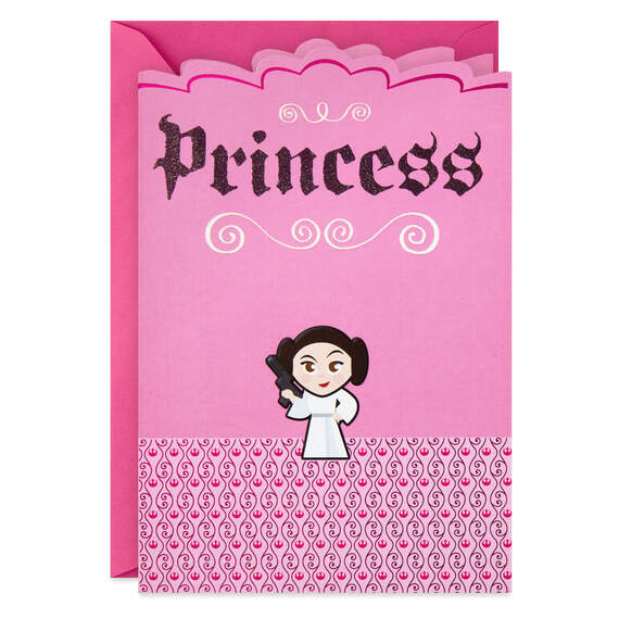 Star Wars™ Princess Leia™ Awesome Girl Birthday Card, , large image number 1