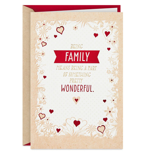 It's Great Being Family With You Sweetest Day Card, 