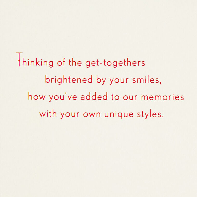 Gold Tree Christmas Card for Daughter and Son-in-Law Sentiment image number 2