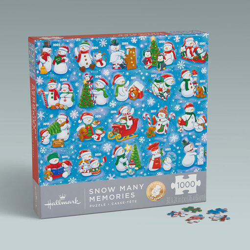 20th Anniversary Snow Many Memories 1,000-Piece Jigsaw Puzzle, 