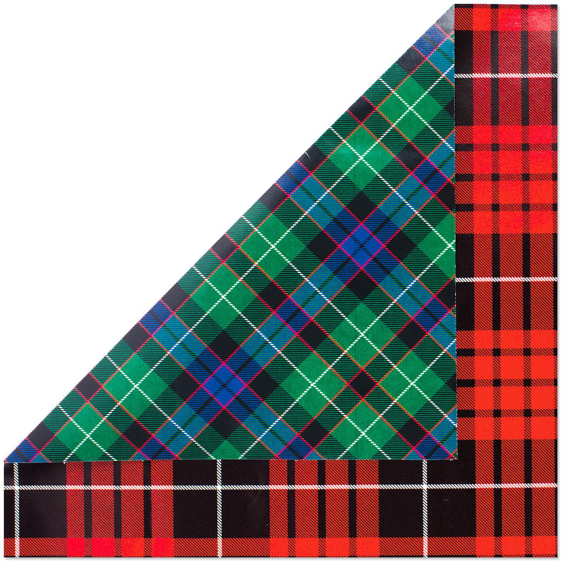 Pretty Plaid 4-Pack Christmas Wrapping Paper Rolls, 125 sq. ft. - Wrapping Paper - Hallmark