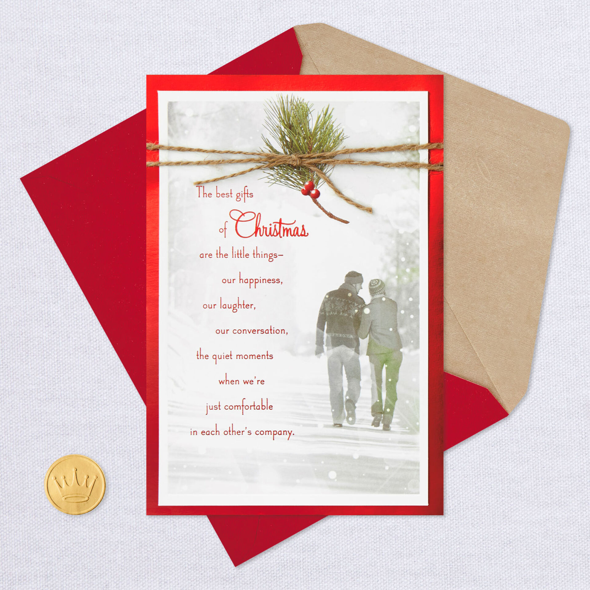 You're the Best Gift Christmas Love Card  Greeting Cards  Hallmark