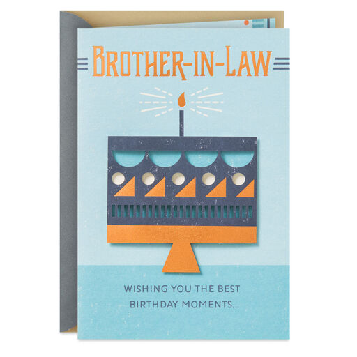 Wishing You the Best Moments Birthday Card for Brother-in-Law, 