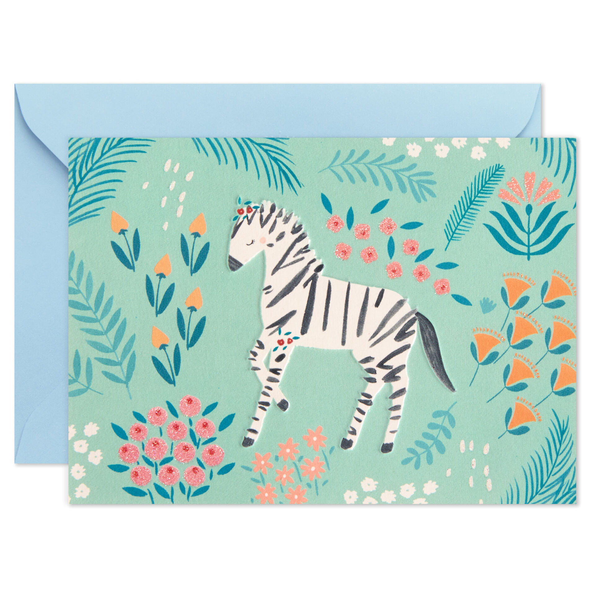 Zebra and Flowers Blank Note Cards, Pack of 10 Note Cards Hallmark