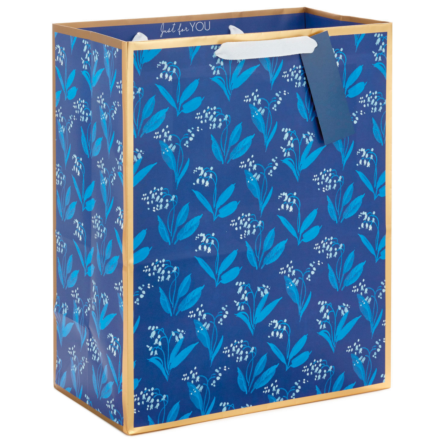 13" Blue Floral Large Gift Bag for only USD 4.49 | Hallmark