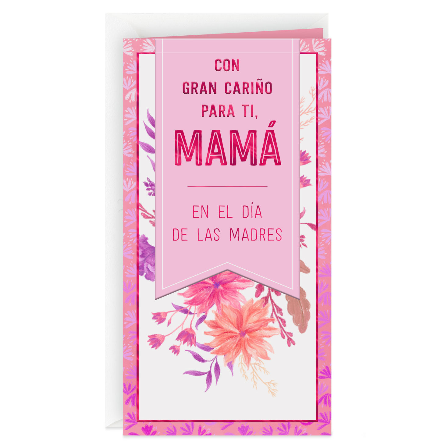 With Love and Thanks Spanish-Language Money Holder Mother's Day Card for Mom