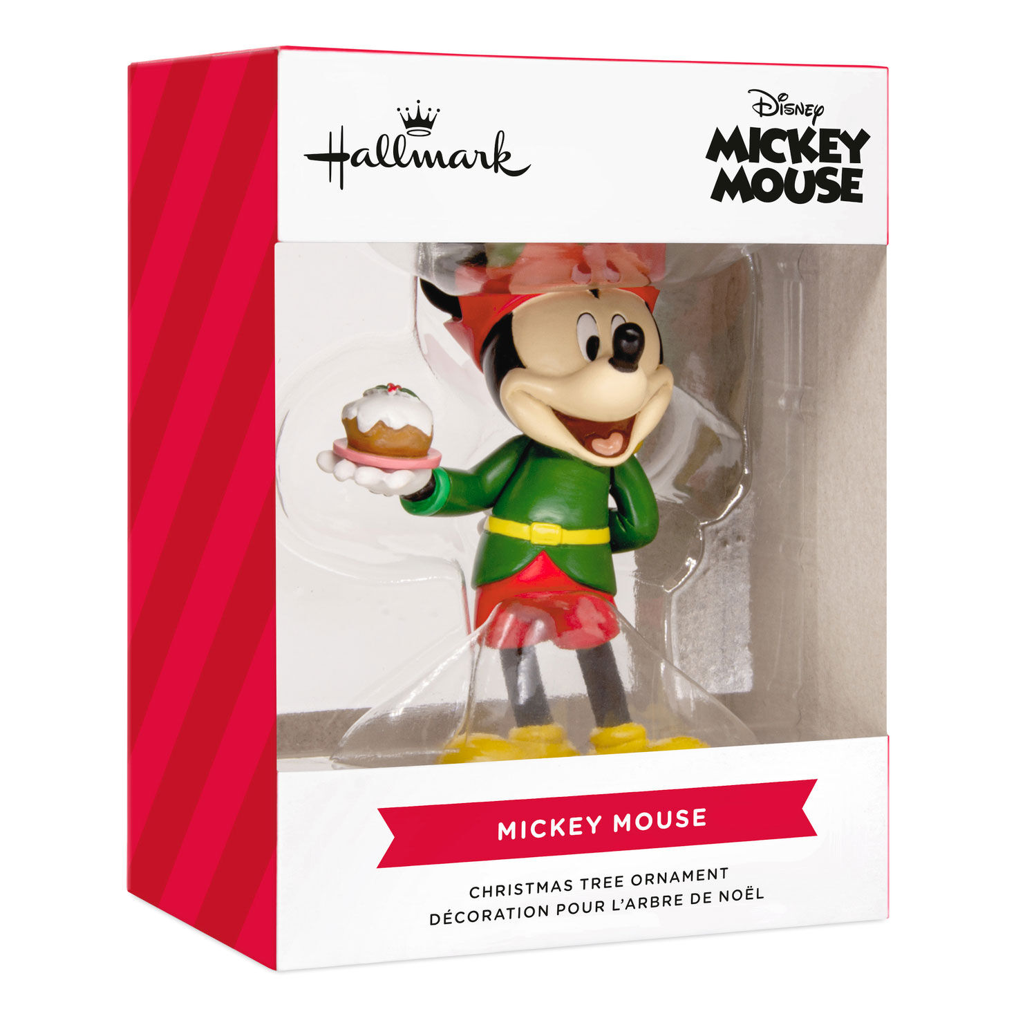Mickey as Holiday Elf Christmas Ornament  image number 7