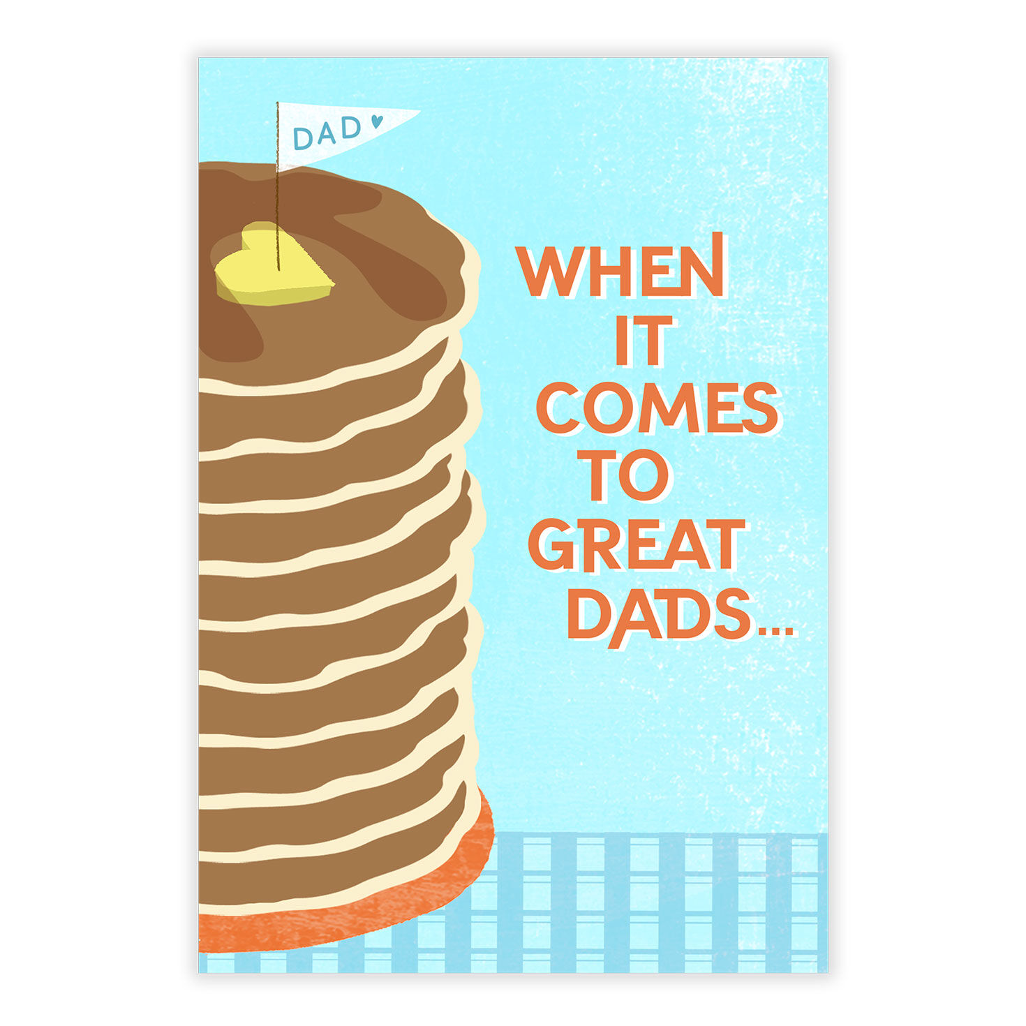 Pancakes Personalized Father's Day Card front image number 2