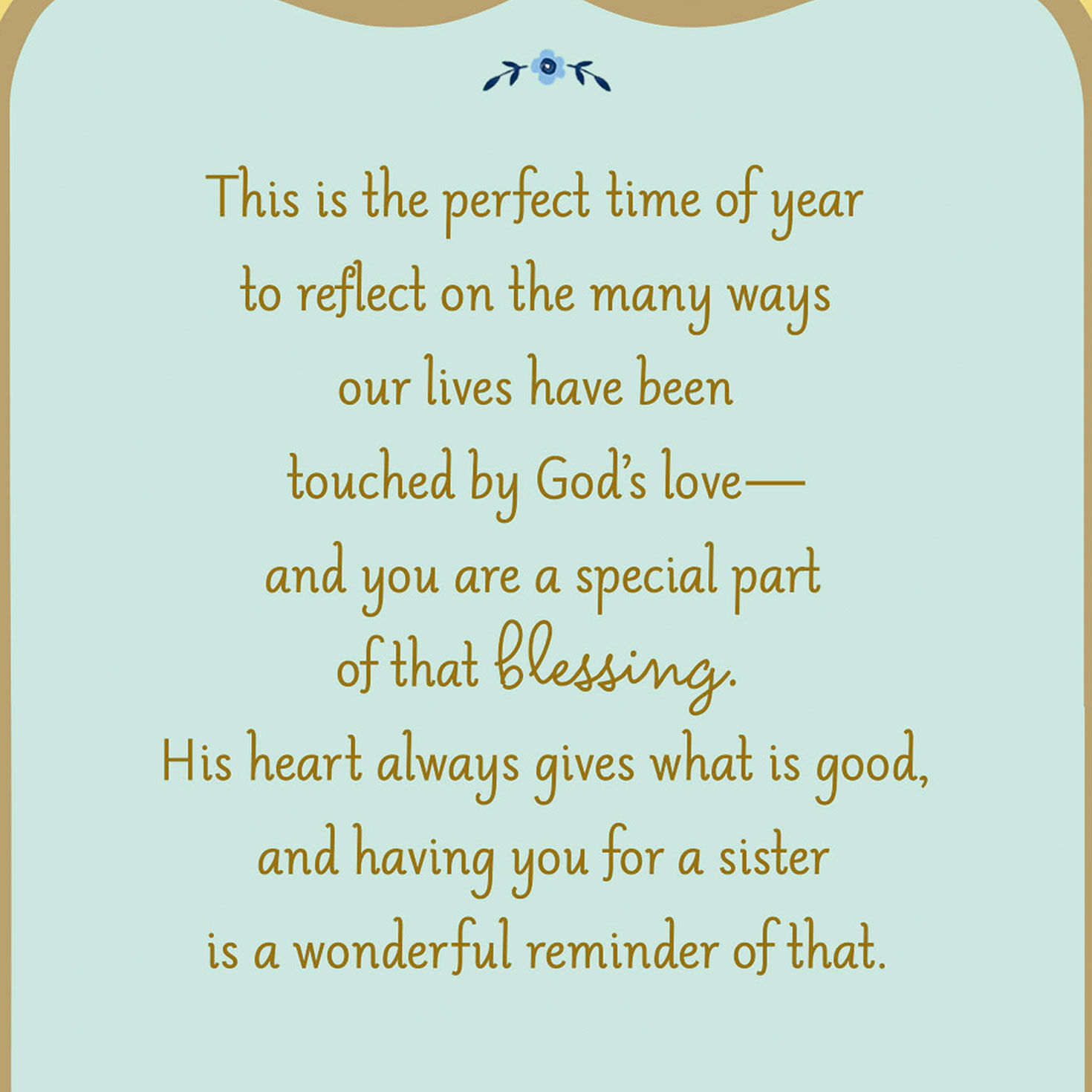 Floral Butterfly Religious Easter Card for Sister sentiment image number 2