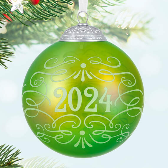Christmas Commemorative 2024 Glass Ball Ornament, , large image number 2