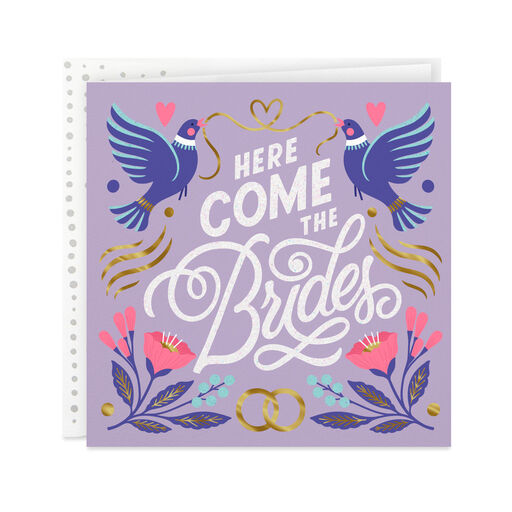 Here Come the Brides Wedding Card, 