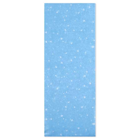 White Snow on Light Blue Tissue Paper, 6 sheets