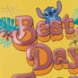Disney Lilo & Stitch Best Day Ever Kids Birthday Card Card Front Detail image number 4
