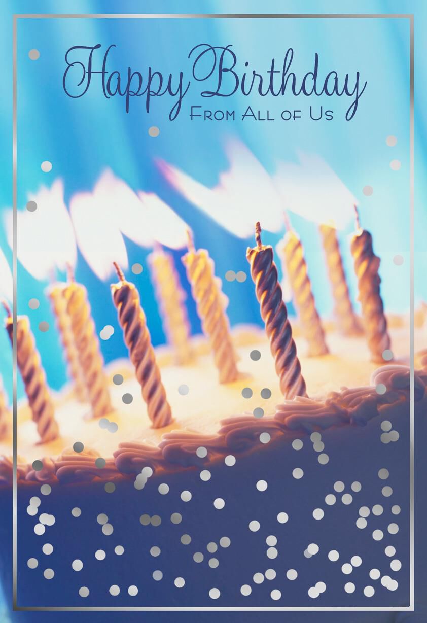 Food, Fun and Happy Birthday Card From All of Us