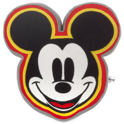 Disney Mickey Mouse Shaped Decorative Throw Pillow, 14x14, 